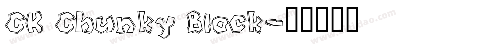 CK Chunky Block字体转换